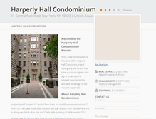 Tablet Screenshot of harperley-hall.com